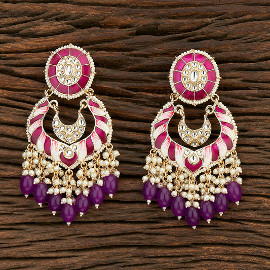 Meenakari Earring With Gold Plating