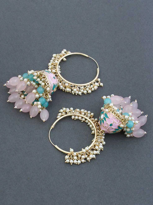 BLUSH MANITHA SATRANGI HOOPS