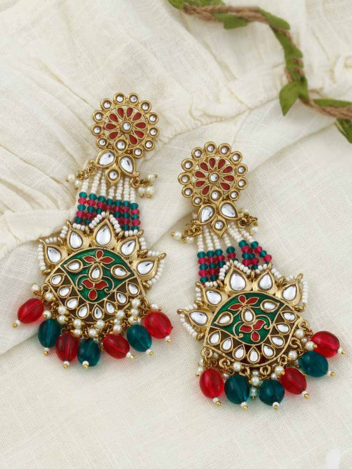 EMERALD RANI JEET DESIGNER EARRINGS