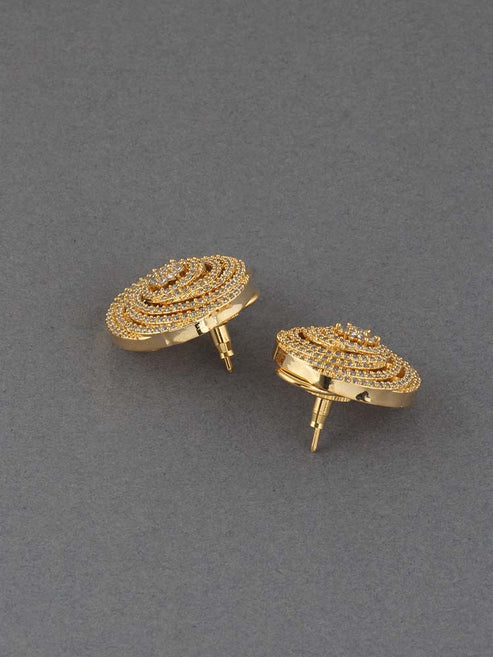 GOLDEN APOORVA ZIRCONIA STUDS