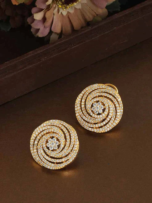 GOLDEN APOORVA ZIRCONIA STUDS