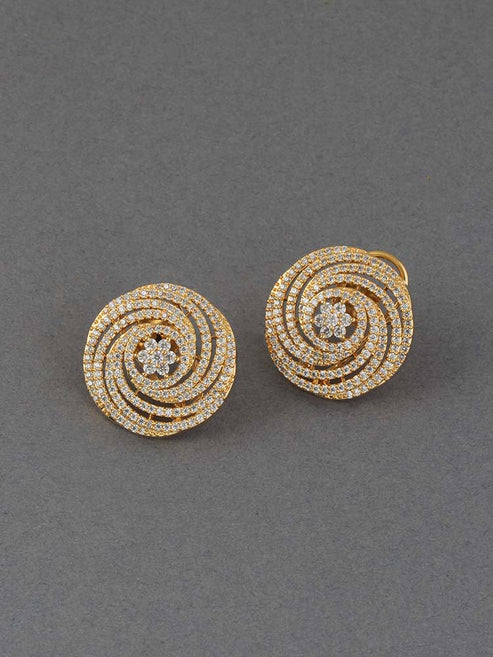 GOLDEN APOORVA ZIRCONIA STUDS