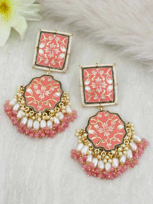 CORAL DISHA DESIGNER EARRINGS