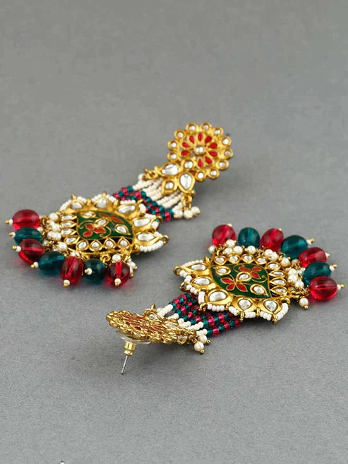 EMERALD RANI JEET DESIGNER EARRINGS