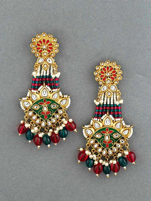 EMERALD RANI JEET DESIGNER EARRINGS