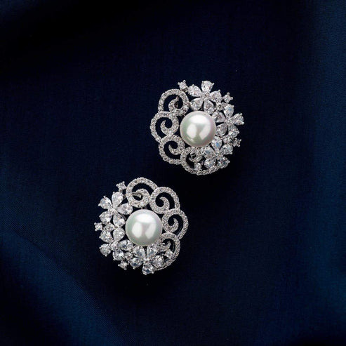 Bella Platinum studs earrings